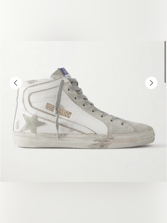 Golden Goose Shoes - New Golden Goose Slide Classic White Gray Sneakers Size 10